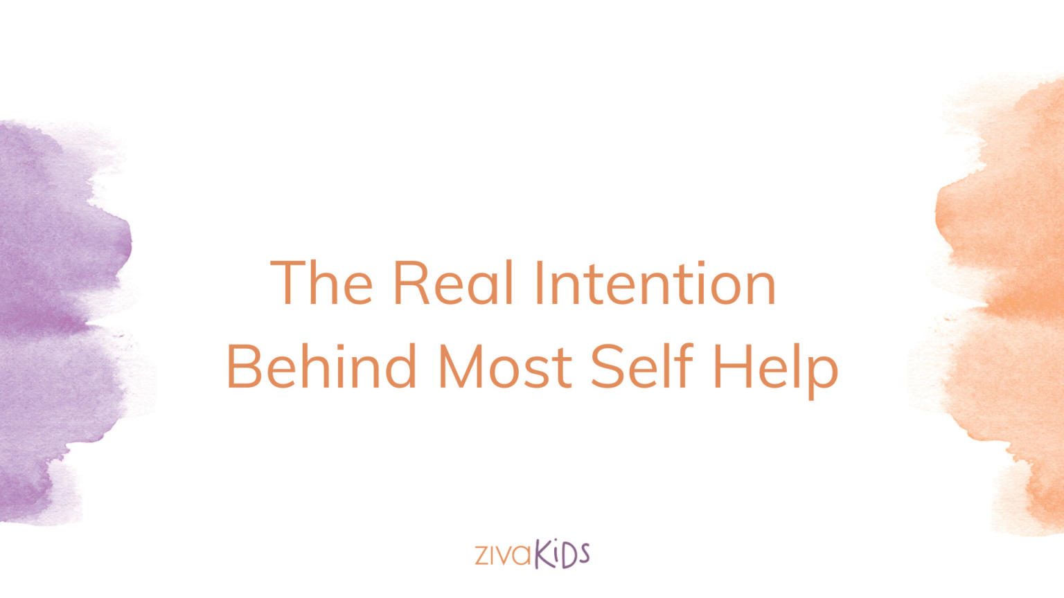 The Real Intention Behind Most Self Help